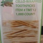 Mint flavored toothpicks, Individually wrapped 1000-Count