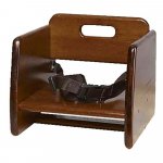 G.E.T. BS-200-W WALNUT Finish Wood Booster Seat RESTAURANT LIM QTY