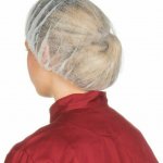 100pc Hair Net Bouffant Cap 21' for Kitchen Non Woven Cover