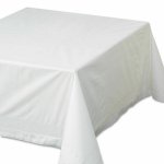Hoffmaster Tissue/Poly Tablecovers, 72" X 72", White, 25/Carton 210066 2 PLY TI