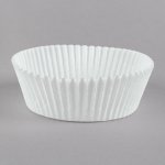 White Fluted Baking Cups 3 1/2" x 1 1/2" Variety Quantities Grease proof 500 ct