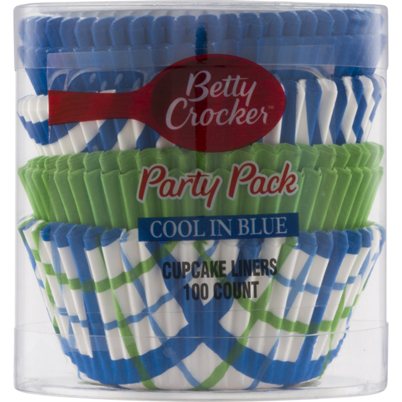 s-l1600 (7) Betty crocker cool in blue party pack cupcake liners 4x100 - Image 1