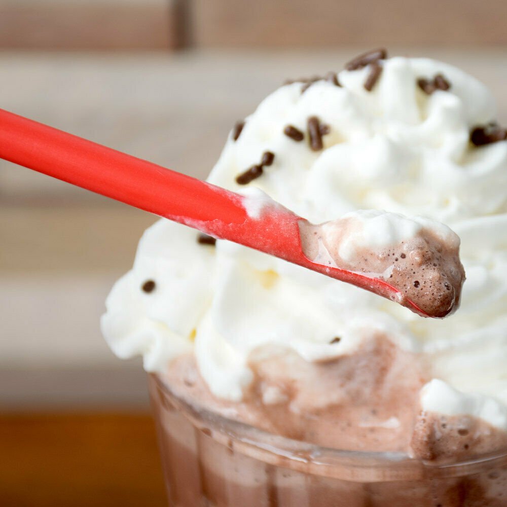 s-l1600 (79) 300pc 10 1/4" WRAPPED Red Spoon Straws For Shaved Ice Snow Cones - Wrapped ICEE - Image 1