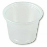 Dart P100N 1 oz Translucent PS Portion Container (Case of 2500) 10 X 250 ct