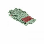 Rubbermaid 5" Red Head Band,Green ,Large Blended Fiber Loop End Mop Head
