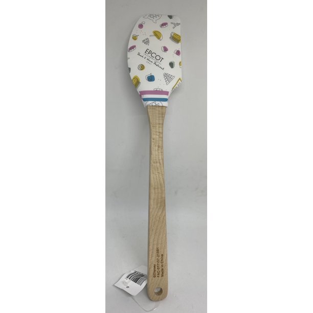 disneyspatula Disney EPCOT, 2021 food & wine festival spatula 12.5" wood handle - Image 1