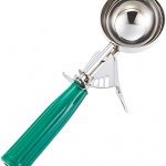 VALUE+ PLUS GREEN  #8 Disher 18-8Stainless Steel Thumb Press Disher - 4 oz.