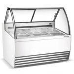 Marchia 56? 10-Pan White Gelato Ice Cream Dipping Cabinet Display Freezer