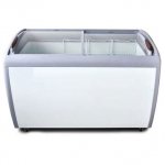 Coldline XS360 50" Curved Glass Top Display Ice Cream Freezer - 13 Cu. Ft.