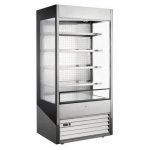 Marchia MDS40G 40" Refrigerated Open Air Cooler Grab and Go Display Case with Glass Sides