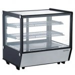 Marchia MDC120-ST 27? Refrigerated Display Case, Black Color, Straight Glass