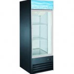 Coldline D10-B 27" Single Glass Swing Door Merchandiser Freezer - Black