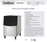 Coldline B275 22" 275 lb. Ice Machine Storage Bin - Image 2