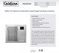 Coldline NU550-T 22" 550 lb. Modular Air Cooled Nugget Ice Machine, HEAD ONLY - Image 2