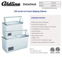 Coldline DIP-66 68" Ice Cream Dipping Cabinet Freezer | (12) Tub Capacity - Image 2