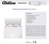 Coldline CF44 44" Commercial Chest Freezer - 10 cu. ft. - Image 2