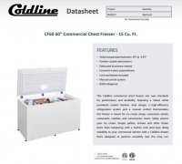 Coldline CF60 60" Commercial Chest Freezer - 15.0 cu. ft. - Image 2