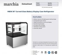 Marchia MB36-W 36" Refrigerated Bakery Display Case - Image 2