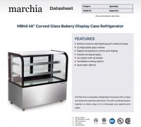 Marchia MB48 48" Refrigerated Bakery Display Case - Image 2