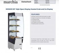 Marchia MHS220 Open Heated Grab and Go Display Warming Case - Image 2