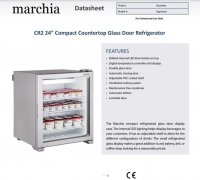 Marchia CR2 24? Compact Glass Door Refrigerator - Image 2