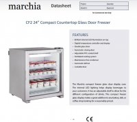 Marchia CF2 24? Compact Glass Door Freezer - Image 2