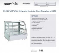 Marchia MDC121-W 28" Refrigerated Countertop Display Case - Image 2