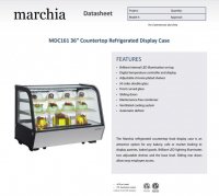 Marchia MDC161 36" Refrigerated Countertop Display Case - Image 2