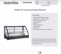 Marchia MDC201 48" Refrigerated Countertop Display Case - Image 2