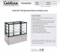 Coldline CD60 60? Refrigerated Bakery Display Case - Image 2