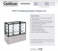 Coldline CD70 71? Refrigerated Bakery Display Case - Image 2