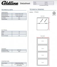 Coldline CTP48SG 48" Refrigerated 4 Pan Glass Top Cover Countertop Salad Bar - Image 3