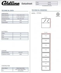 Coldline CTP70SG 71" Refrigerated 8 Pan Glass Top Cover Countertop Salad Bar - Image 3