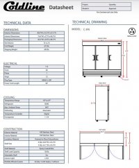 Coldline C-3FE 81" Triple Solid Door Reach-In Freezer - Image 3
