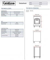 Coldline BD150 22" 150 lb. Ice Dispenser - Bin Only - Image 3