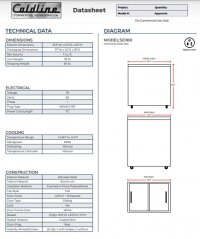 Coldline SD180 34" Flat Glass Top Display Ice Cream Freezer with 1 Basket, ETL - Image 3
