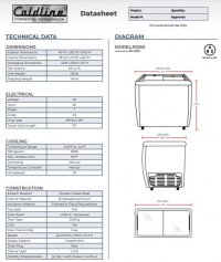 Coldline RI260 40" Flat Sliding Glass Top Lid Chest Freezer - 9.5 Cu. Ft. - Image 3