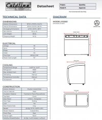 Coldline XS260 39" Curved Glass Top Display Ice Cream Freezer - 9.2 Cu. Ft. - Image 3