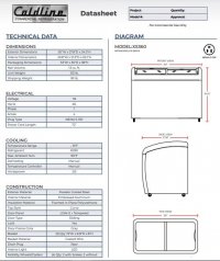 Coldline XS360 50" Curved Glass Top Display Ice Cream Freezer - 13 Cu. Ft. - Image 3