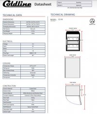 Coldline G5-W 24" Countertop Swing Door Merchandising Refrigerator - White - Image 3