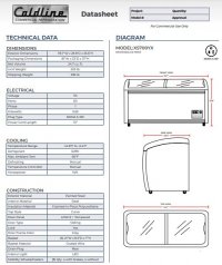 Coldline XS700YX 79" Curved Glass Top Display Ice Cream Freezer with LED 6 Baskets - Image 3