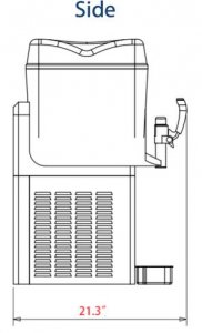 Prepline SLH2 Double Bowl Pourover Granita Slush Machine, 6.4 Gallon - Image 3