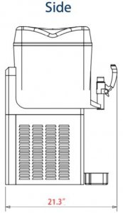 Prepline SLH3 Triple Bowl Pourover Granita Slush Machine, 9.6 Gallon - Image 3
