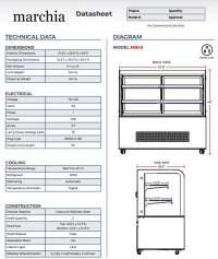 Marchia MB48 48" Refrigerated Bakery Display Case - Image 3