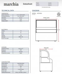 Marchia MSTAR50 50" Refrigerated Open Display Case with Refrigerated Glass Top - Image 3