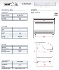 Marchia USTAR50 52" Black Low Profile Horizontal Display Case Merchandiser - Image 3