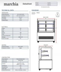 Marchia 36" Curved Glass Heated Display Warming Case, Stainless Steel - Image 3