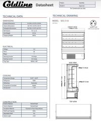Coldline SOC-51-B 51" Black Refrigerated Air Curtain Merchandiser - Image 3