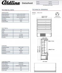 Coldline SOC-61-B 61" Black Refrigerated Air Curtain Merchandiser - Image 3