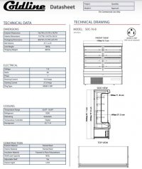 Coldline SOC-76-B 76" Black Refrigerated Air Curtain Merchandiser - Image 3